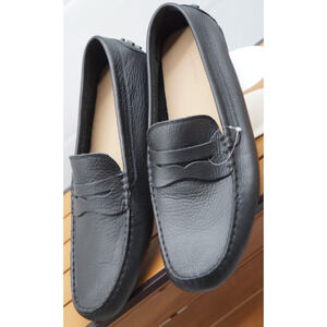 Lacoste Men's Leather Concours-Craft Driving Loafers Black, Size 13